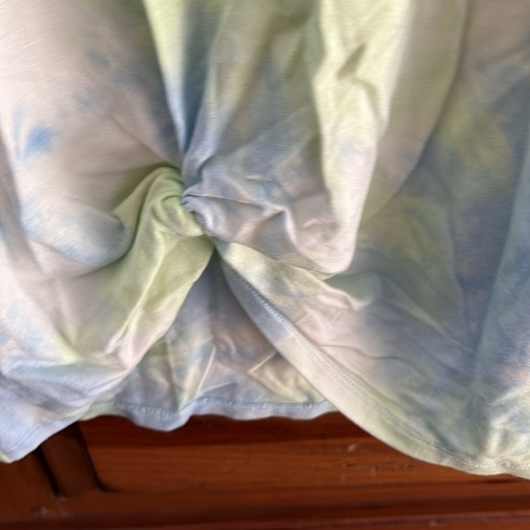 Hem & Thread Women’s Green And Blue Tie Dye T-Shirt Dress Size Medium NWT - Picture 5 of 10